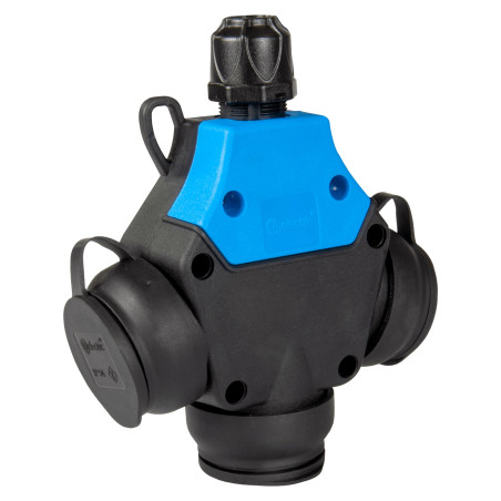 TP electric zásuvka rozbočovací trojnásobná gumová IP54/250V/16A