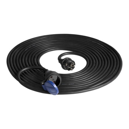 Prodlužovací kabel gumový 10M, 1Z, 1,5 mm