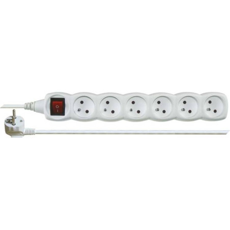 Prodlužovací kabel 5m/6 zásuvek s vypínačem