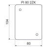 Tepelně izolační podložka PI 80 2ZK CLAS 105x80x5