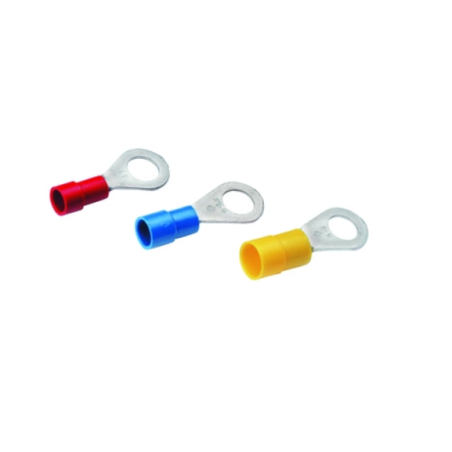 Kabelové oko iz. 0,5-1,0mm, M4 KLAUKE, červené