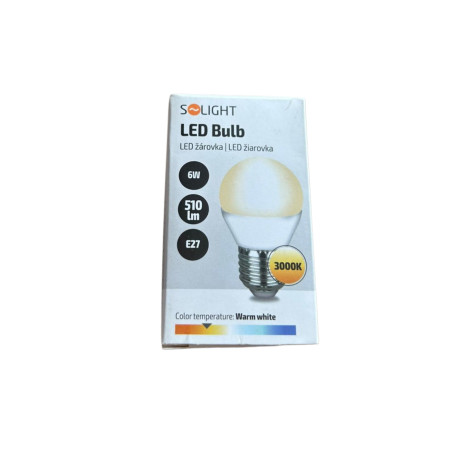 LED žárovka E27 6W 3000K 510lm Solight - doprodej