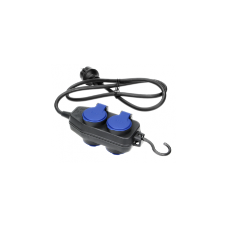 Prodlužovací kabel gumový 5M, 4Z, 1,5 mm, s hákem